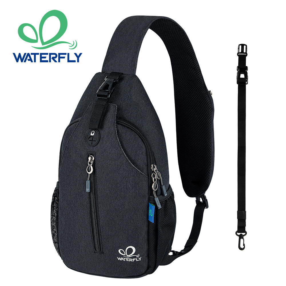 Mens Fashion Blog - WATERFLY Crossbody Sling Bag Chest Bag