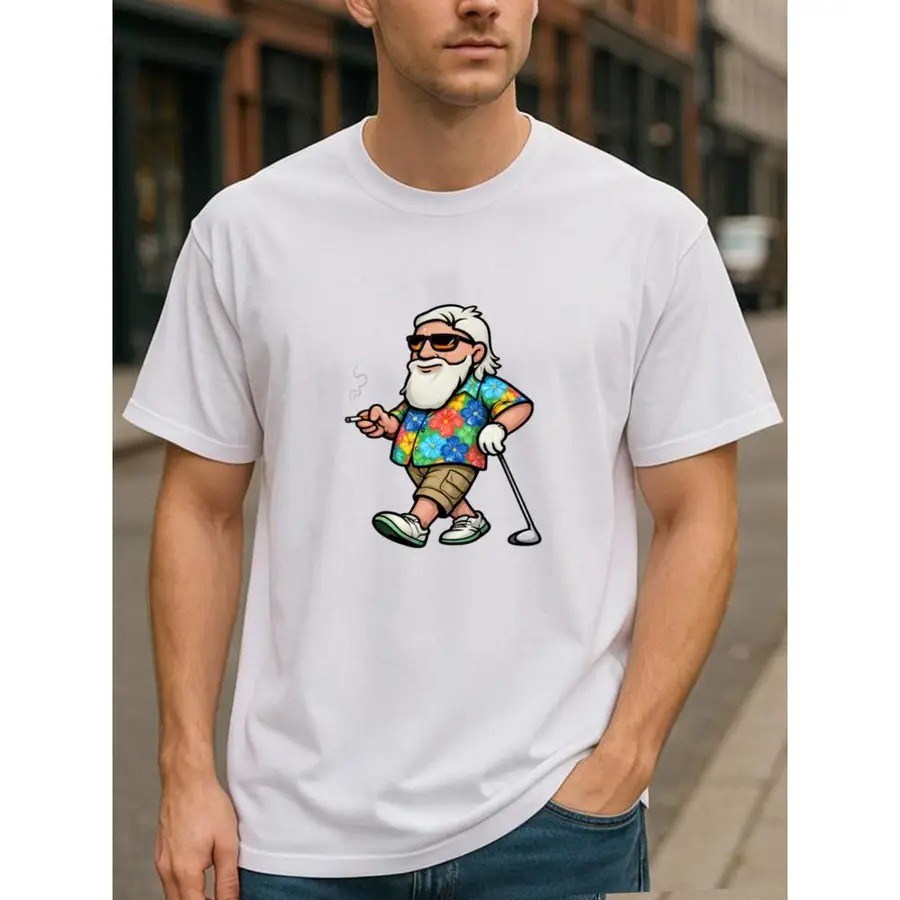 Mens Fashion Style Images - This T-shirt Features A Cool Old