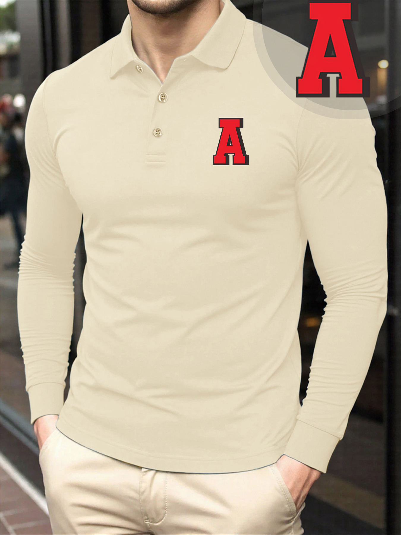Men'S Fashion Golf Clothing - Red Letter A Creativity Prints New