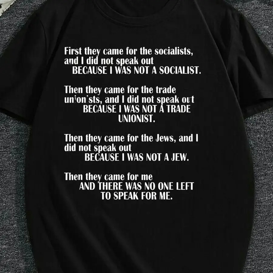 Mens Fashion Style Images - First They Came for The Socialists