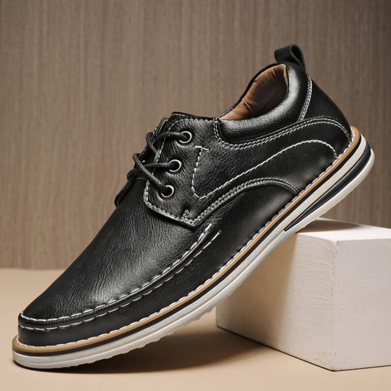 Oxford Shoes Brogue - Genuine Leather Men Dress Shoes Oxfords