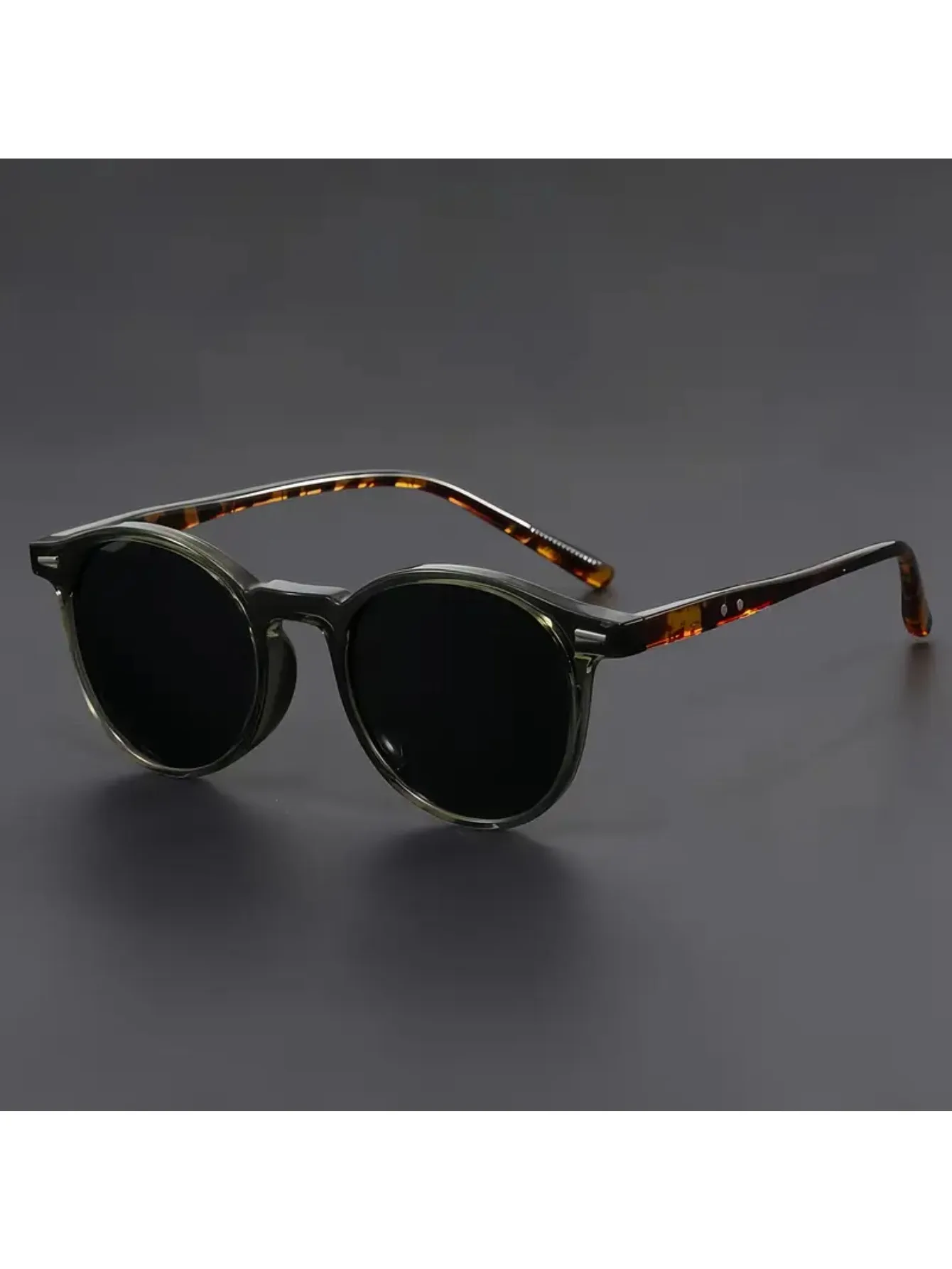 Mens Fashion Combination - 2026 popular retro round sunglasses neutral