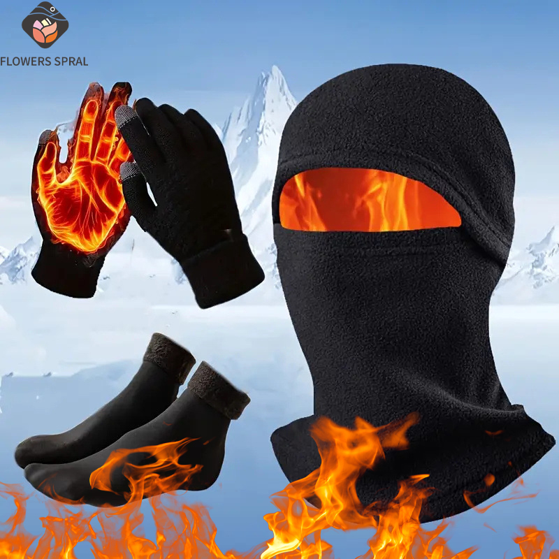 Mens Fashion Combination - 3PCS/Set Of Winter Warm Outdoor Cycling