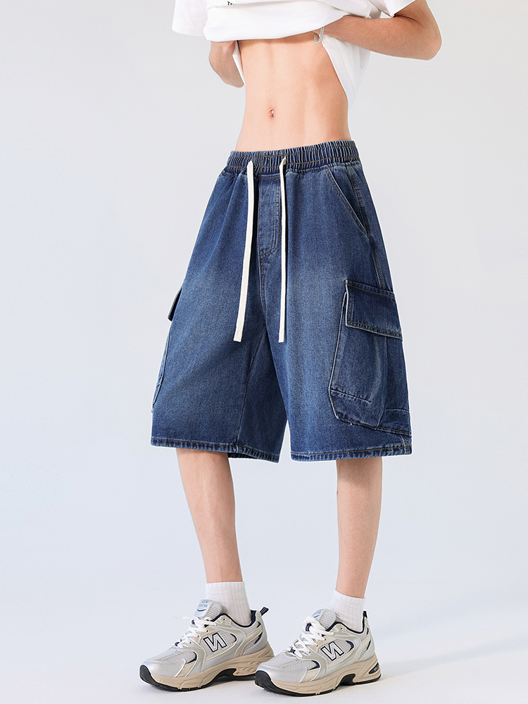 Men'S Fashion Loose Pants - Cargo Shorts Men Summer Baggy Multi-pocket