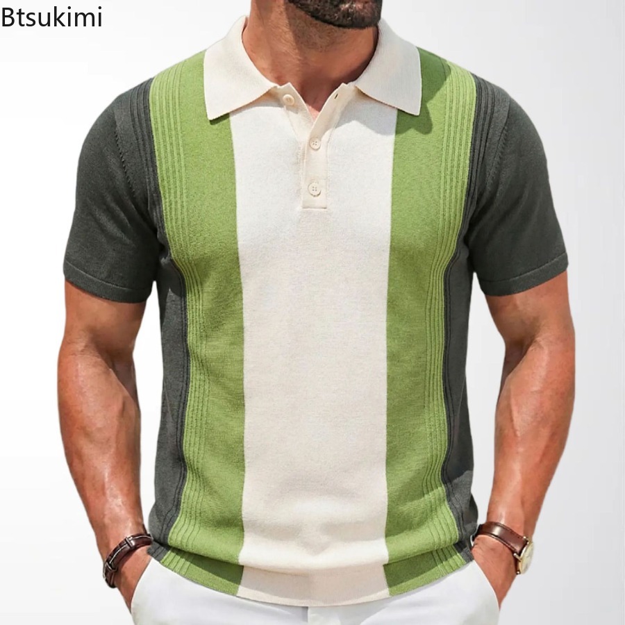 Men'S Fashion Golf Clothing - New 2026 Men's Summer Short Sleeve