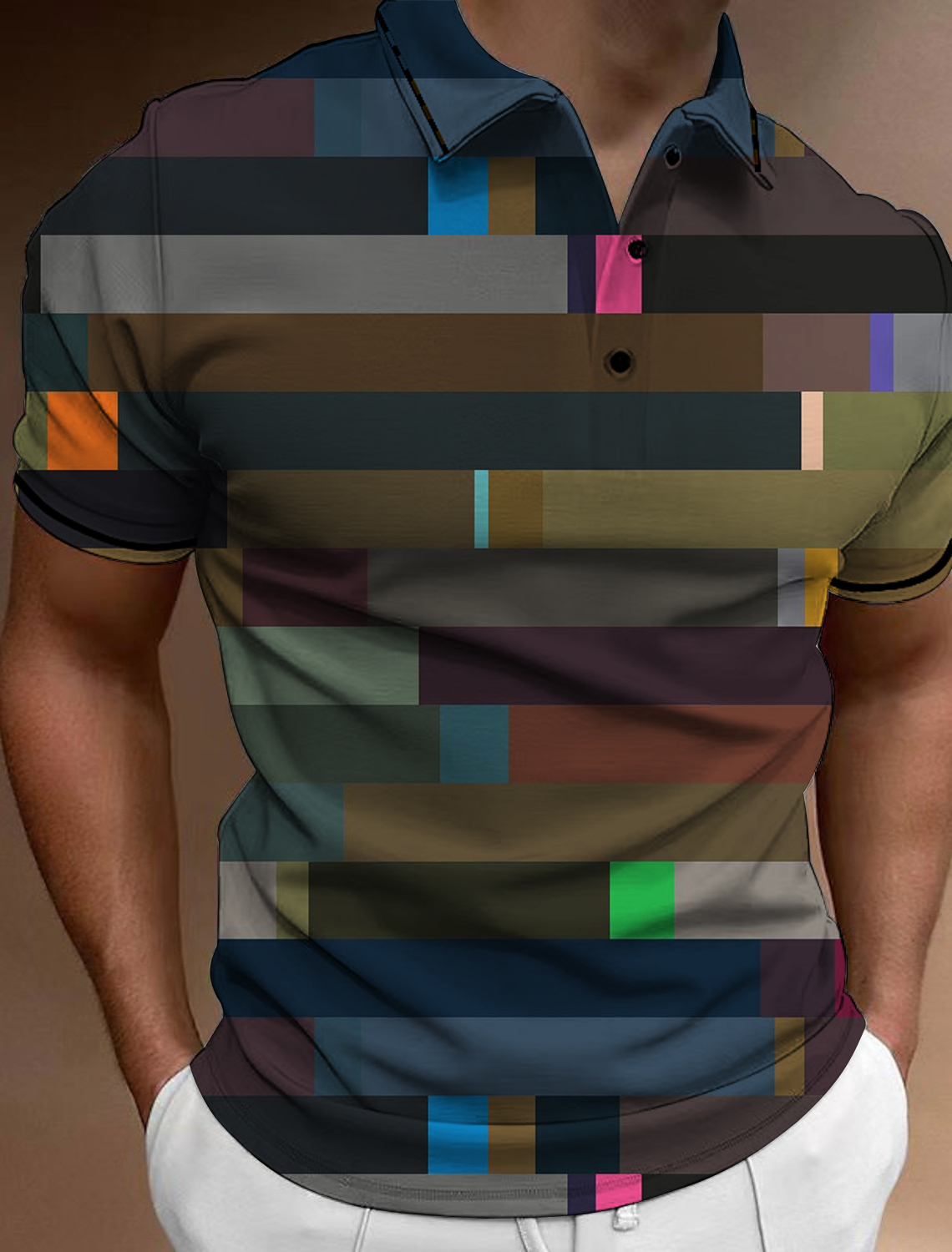 Men'S Fashion Golf Clothing - Summer Fashion Men's Button Polo Shirts