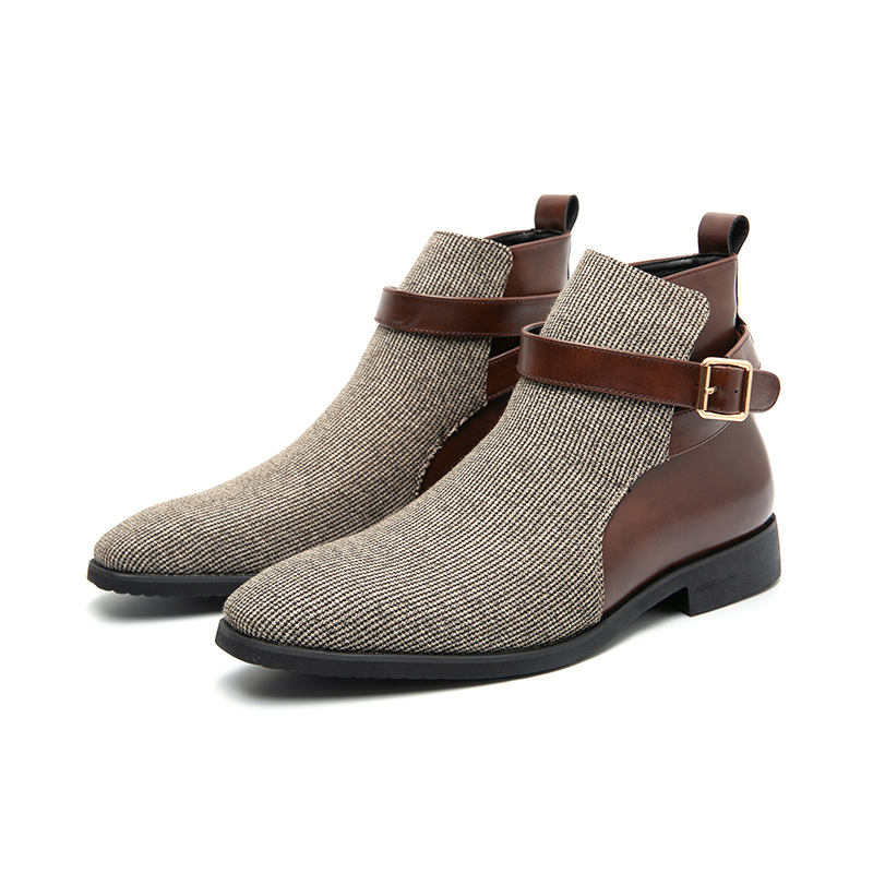 Oxford Shoes Brogue - Classic Ankle Boots Men High Quality