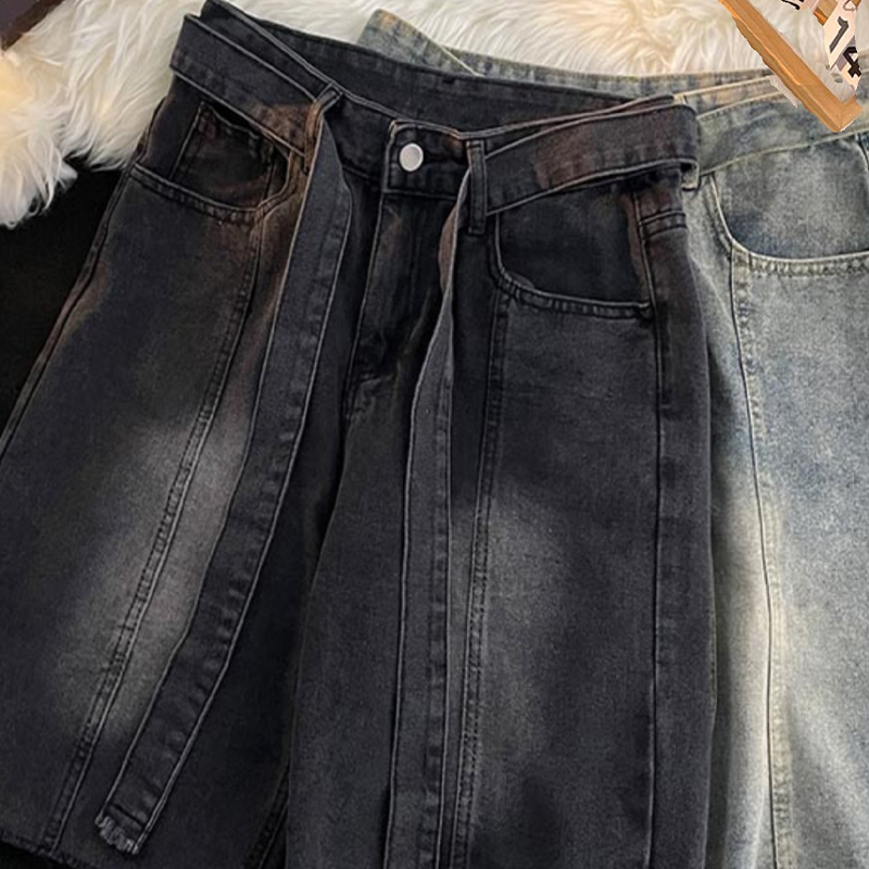 Summer Thin Fringed Denim Shor - Men'S Fashion Loose Pants incelemesi ve fiyatı