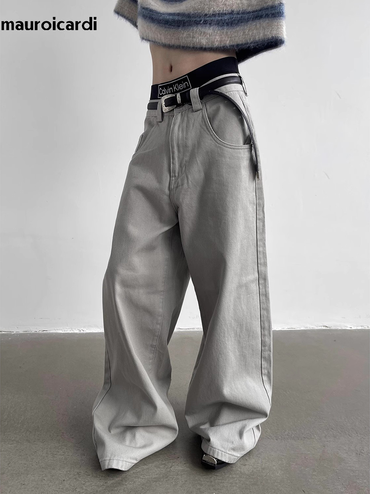 Mauroicardi Autumn Grey Flowy  - Mens Fashion Dark Grey Pants incelemesi ve fiyatı