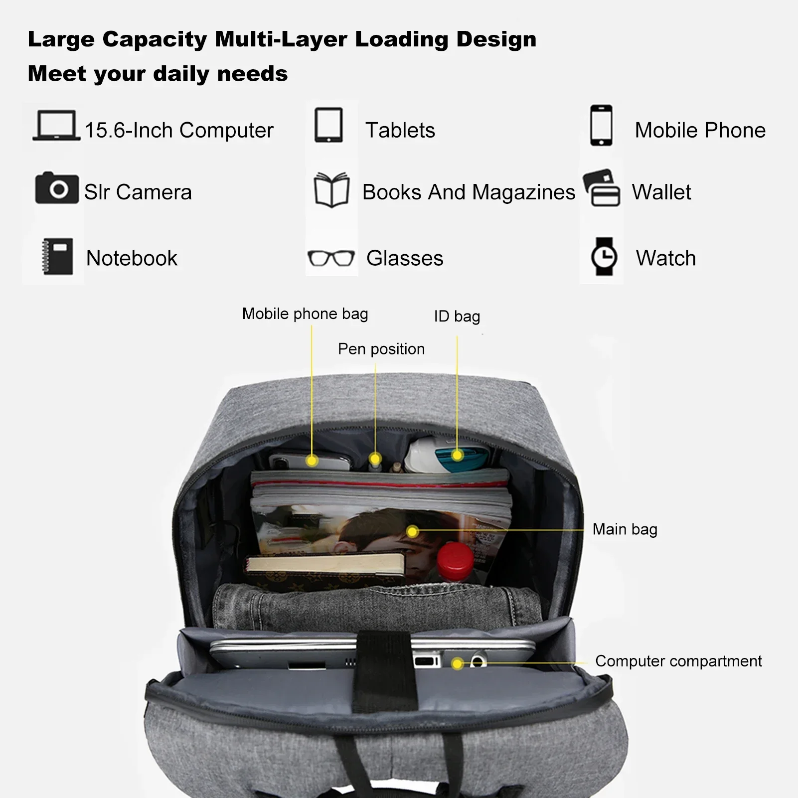 Laptop Backpack for 17 Inch La - Mens Fashion Blog incelemesi ve fiyatı