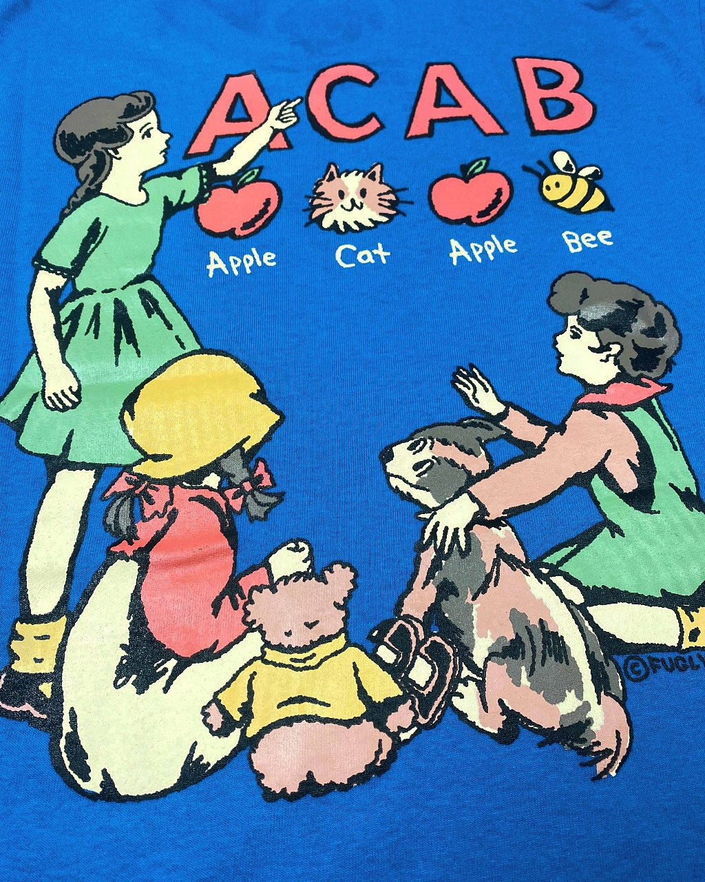 Retro style blue cartoon ACAB  - Mens Fashion Style Images incelemesi ve fiyatı