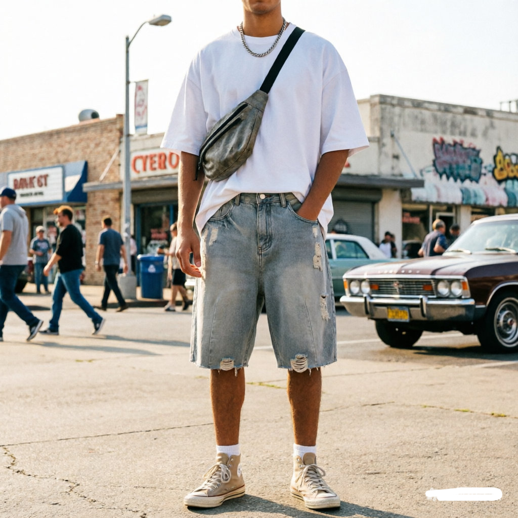 Summer Men's Casual Jeans Shor - Men'S Fashion Loose Pants incelemesi ve fiyatı