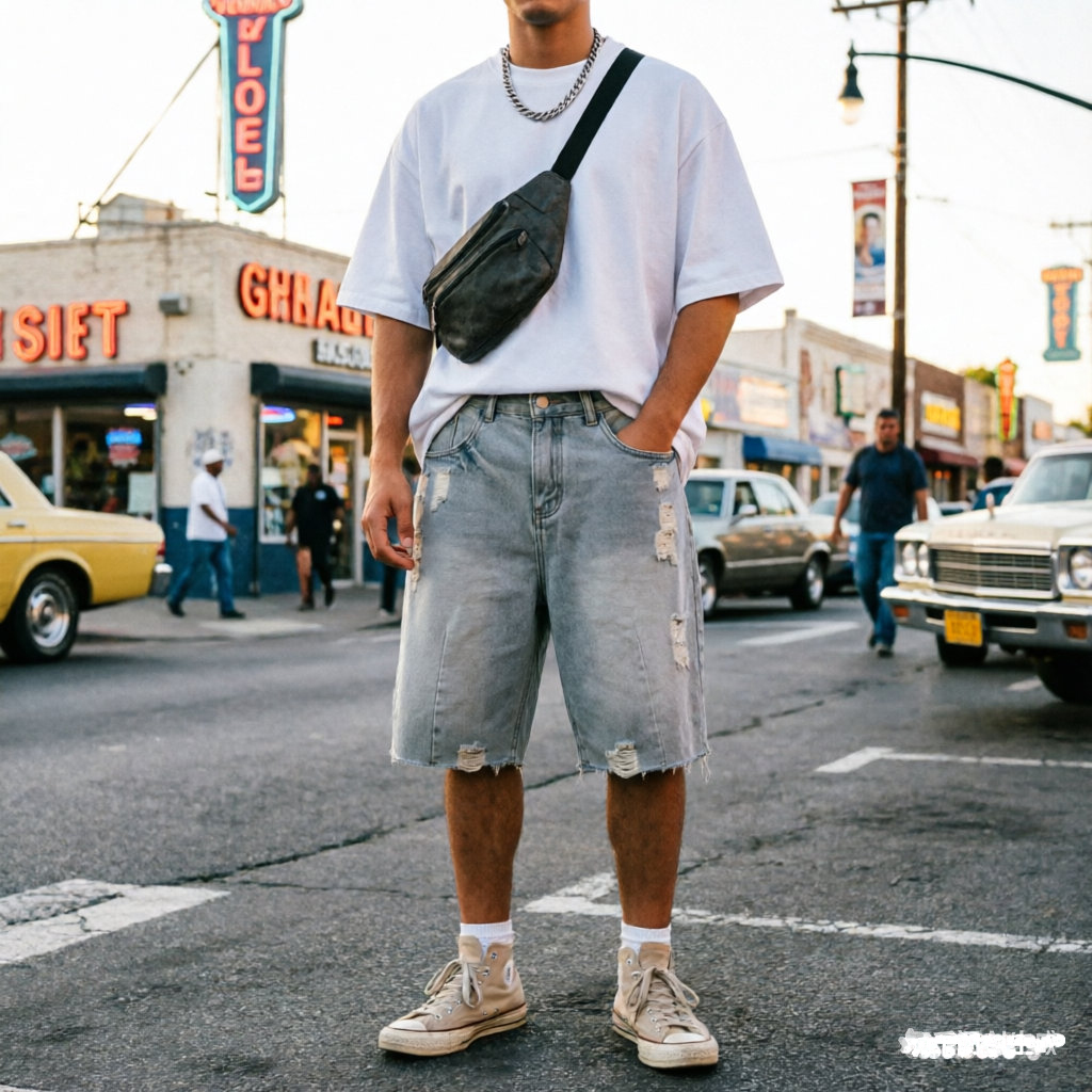 Summer Men's Casual Jeans Shor - Men'S Fashion Loose Pants incelemesi ve fiyatı