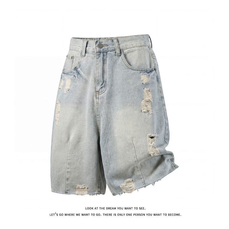 Summer Men's Casual Jeans Shor - Men'S Fashion Loose Pants incelemesi ve fiyatı