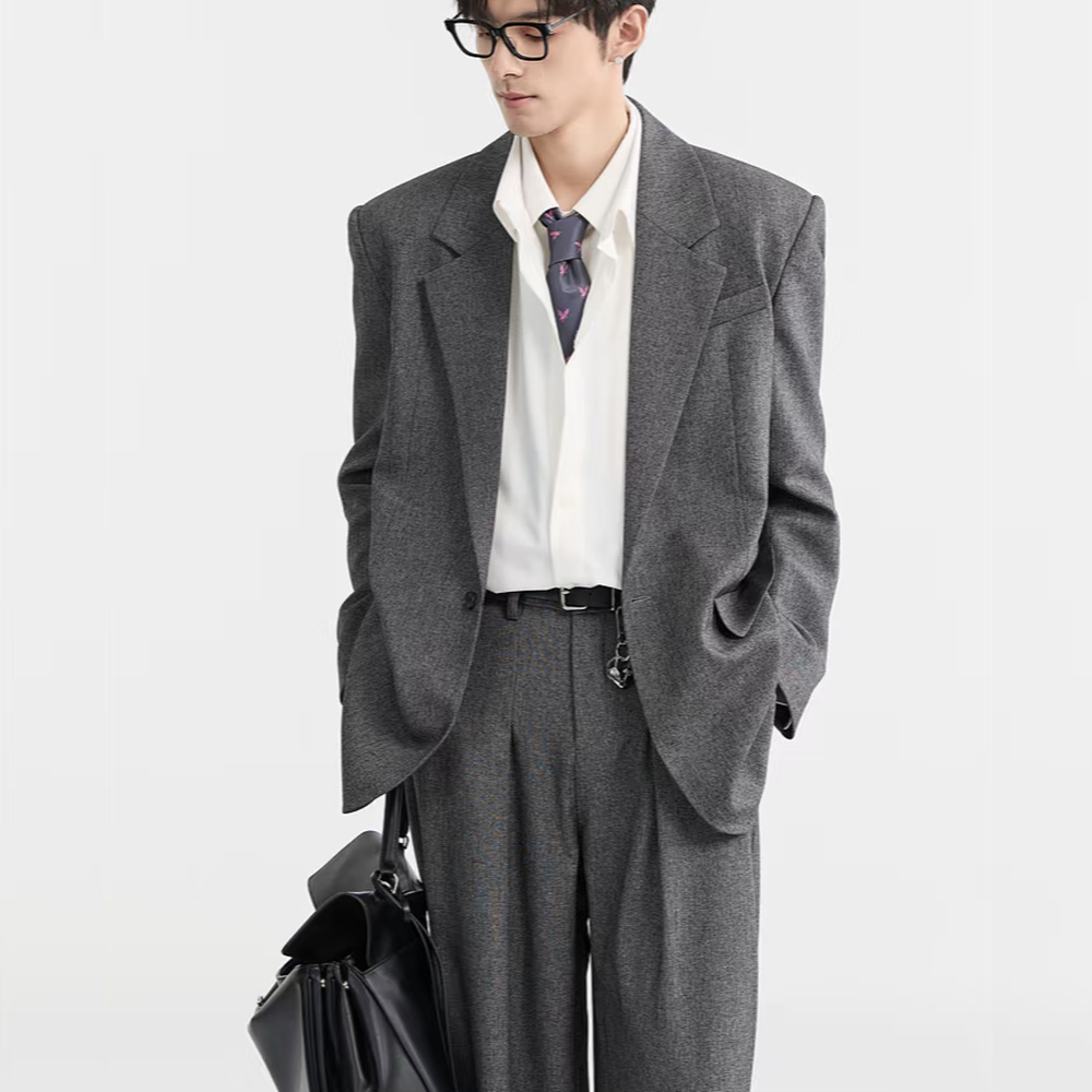 Fashion Dark Grey Loose Men's  - Mens Fashion Dark Grey Pants incelemesi ve fiyatı