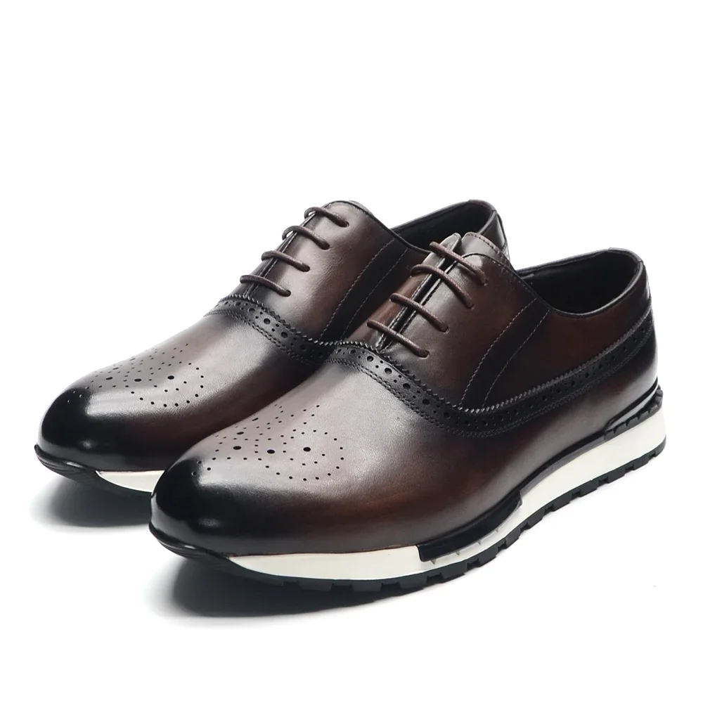 10 Colors Handmade Genuine Lea - Oxford Shoes Brogue incelemesi ve fiyatı