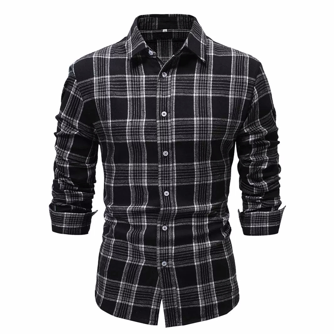 Men's Casual Plaid Long Sleeve - Men'S Fashion Outlets incelemesi ve fiyatı