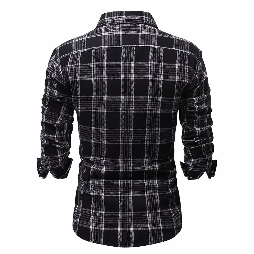 Men's Casual Plaid Long Sleeve - Men'S Fashion Outlets incelemesi ve fiyatı