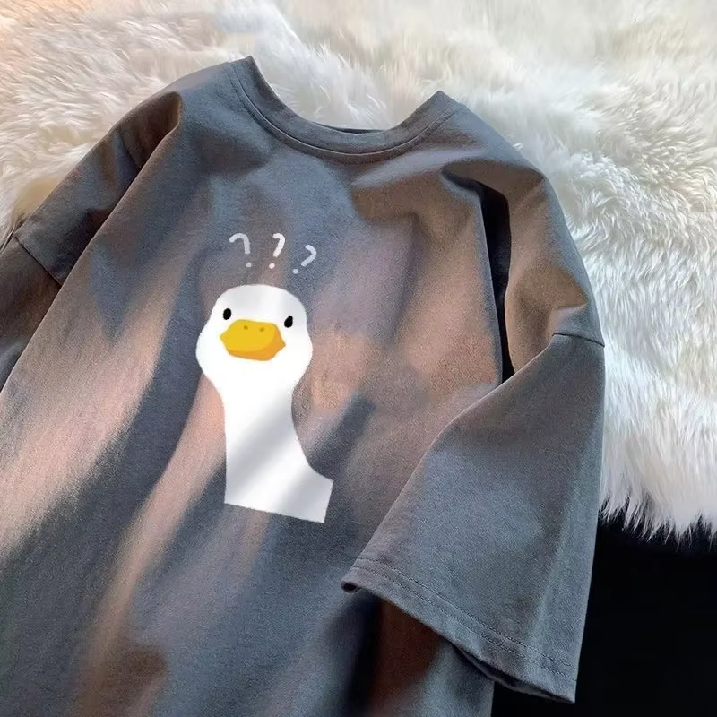 Cartoon Duck Print with Questi - Men'S Fashion Questions incelemesi ve fiyatı