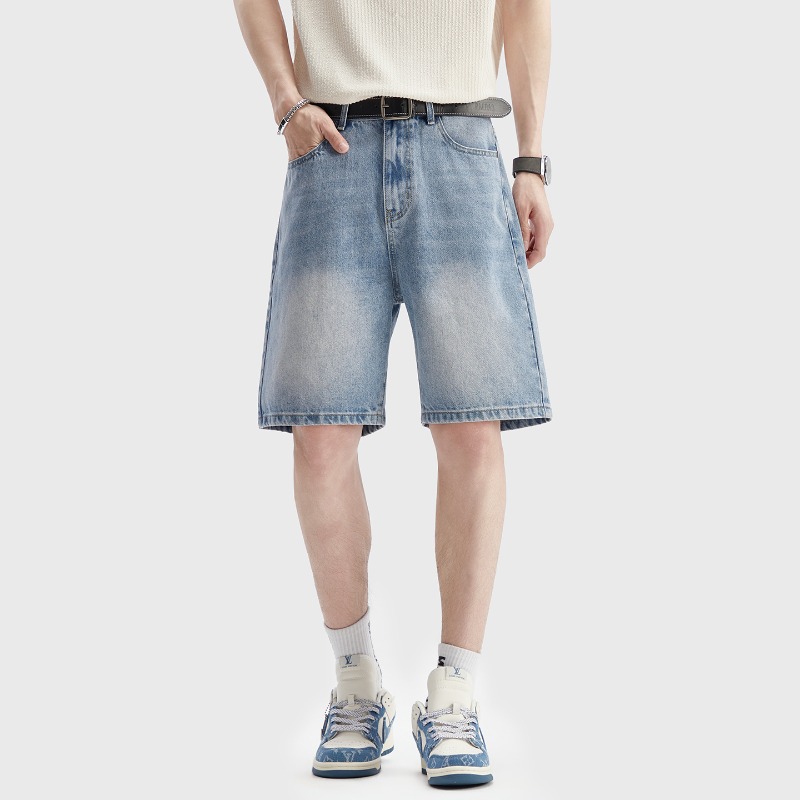 Summer Thin Black Denim Shorts - Men'S Fashion Loose Pants incelemesi ve fiyatı
