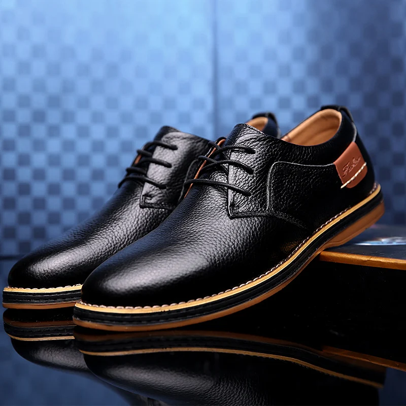 Genuine Leather Men Dress Shoe - Oxford Shoes Brogue incelemesi ve fiyatı