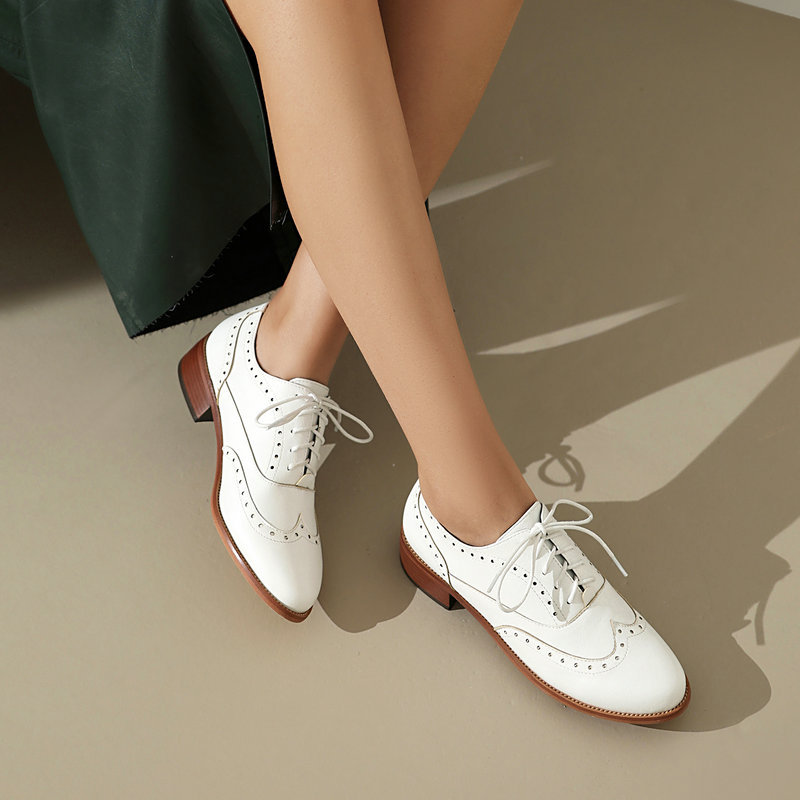 Brogue Oxford Shoes Women Lace - Oxford Shoes Brogue incelemesi ve fiyatı