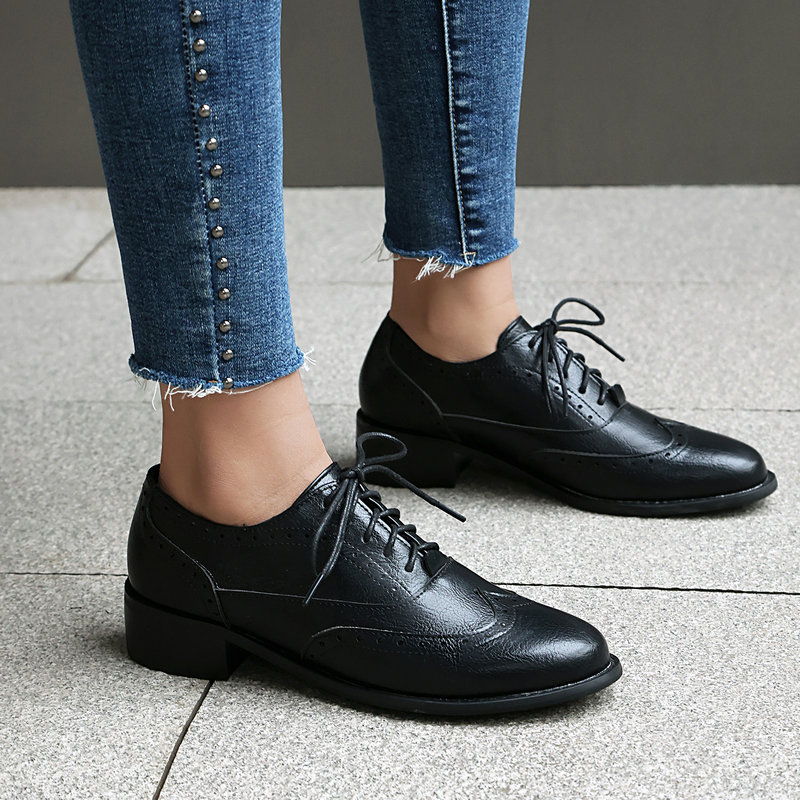 Brogue Oxford Shoes Women Lace - Oxford Shoes Brogue incelemesi ve fiyatı