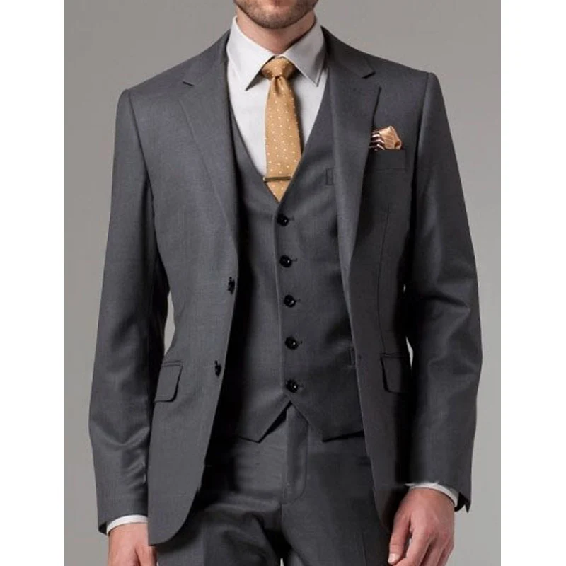 Dark Grey Slim fit Men Suits 3 - Mens Fashion Dark Grey Pants incelemesi ve fiyatı