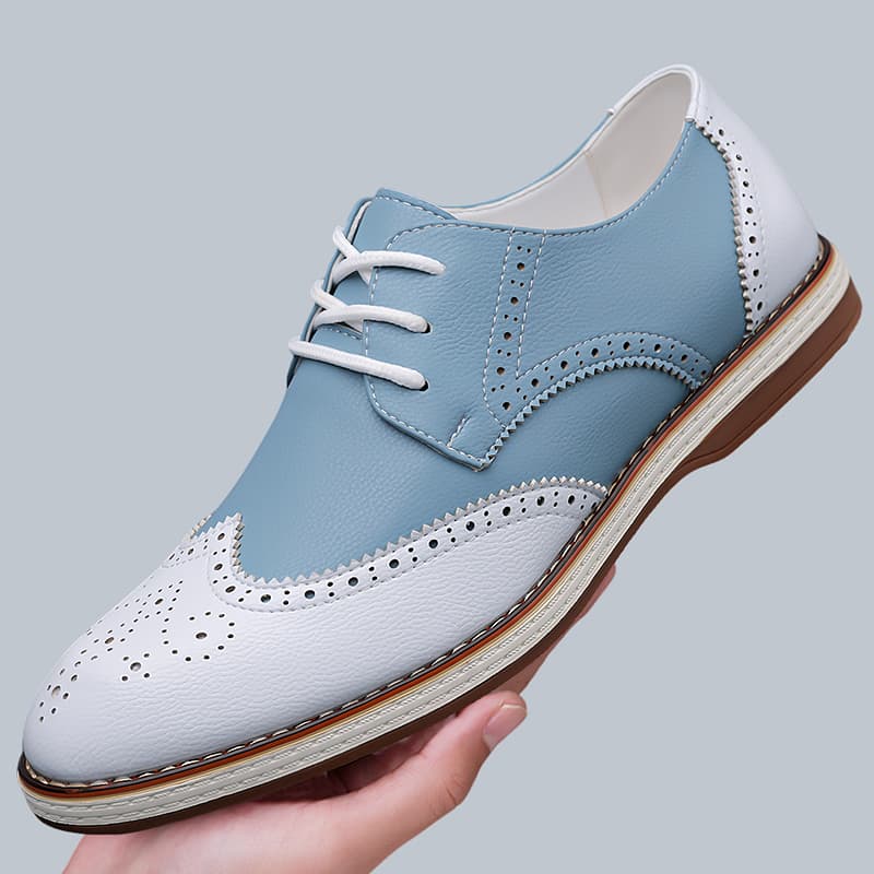 Mens White Blue Two Tone Brogu - Oxford Shoes Brogue incelemesi ve fiyatı