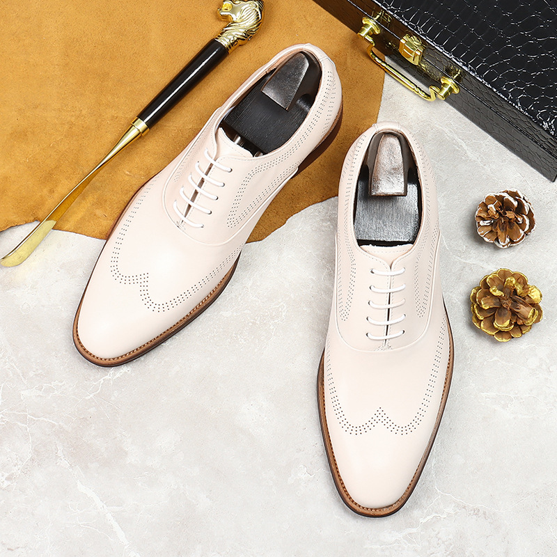 White Concise Wear-Resistant G - Oxford Shoes Brogue incelemesi ve fiyatı