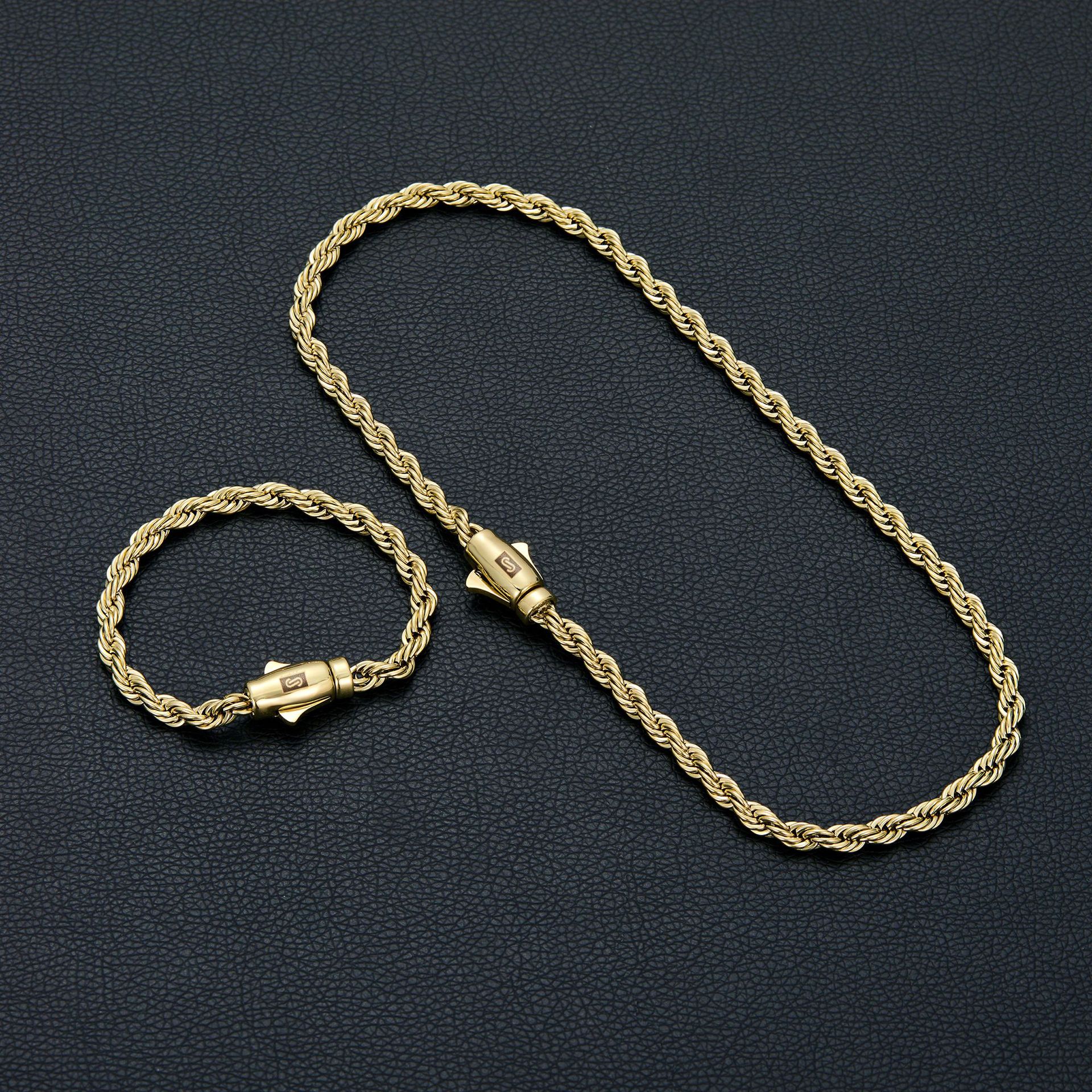 6mm 14K Gold Plated Rope Chain - Men'S Fashion Today incelemesi ve fiyatı