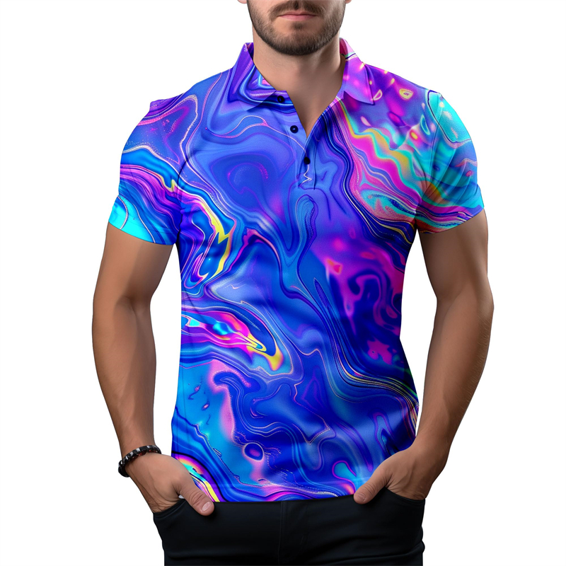 2024 New 3d Print Polo Shirt F - Men'S Fashion Golf Clothing incelemesi ve fiyatı