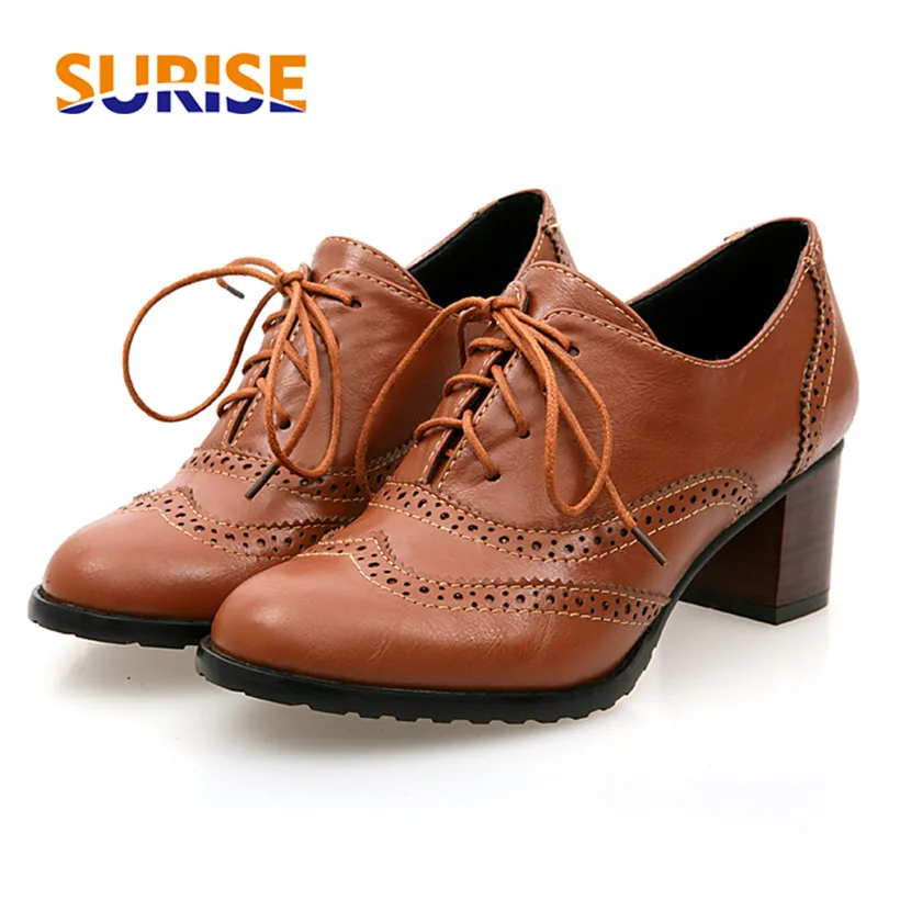 British Women Oxfords High Blo - Oxford Shoes Brogue incelemesi ve fiyatı