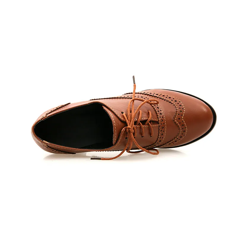 British Women Oxfords High Blo - Oxford Shoes Brogue incelemesi ve fiyatı