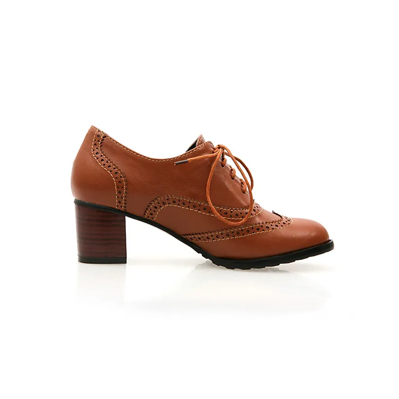 British Women Oxfords High Blo - Oxford Shoes Brogue incelemesi ve fiyatı