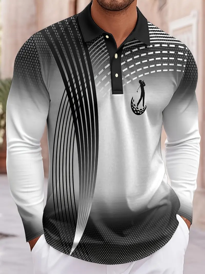 Fashion geometric pattern men' - Men'S Fashion Golf Clothing incelemesi ve fiyatı
