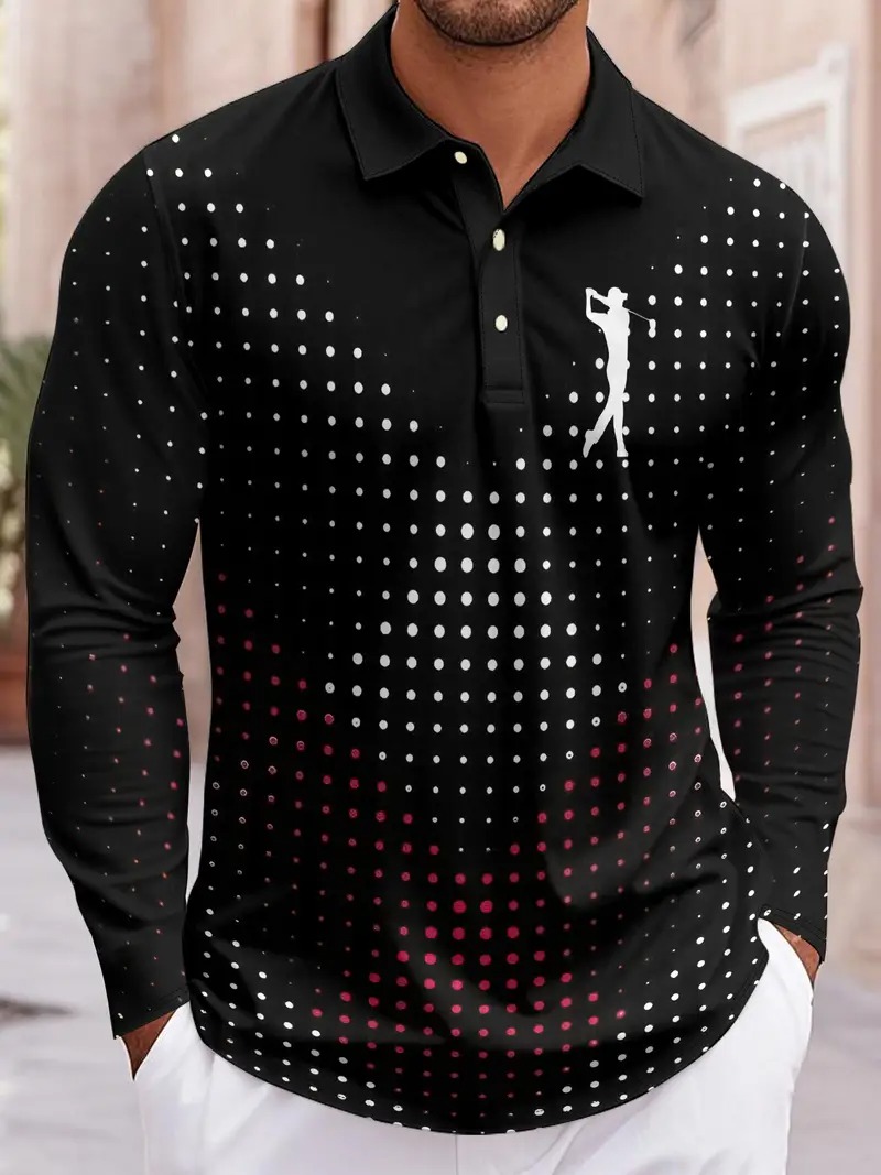 Fashion geometric pattern men' - Men'S Fashion Golf Clothing incelemesi ve fiyatı