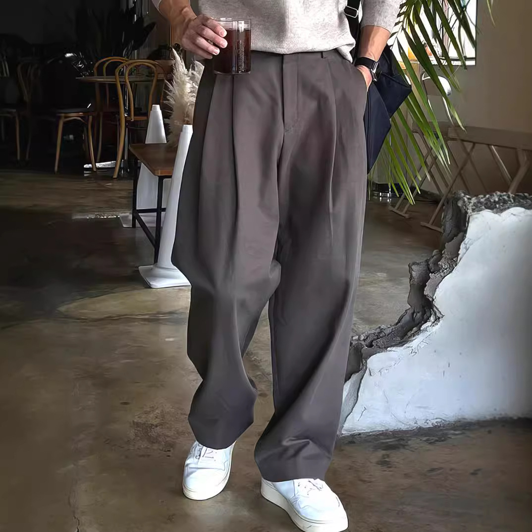 Men's Dark Grey Black Solid Co - Mens Fashion Dark Grey Pants incelemesi ve fiyatı