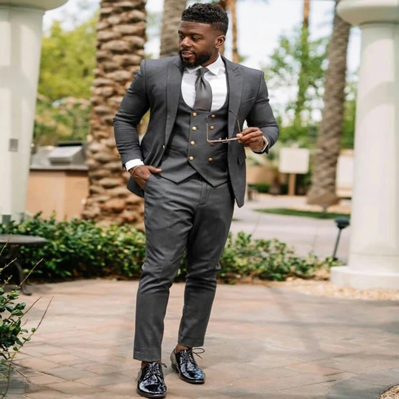Dark Grey Men Wedding Suits Sl - Mens Fashion Dark Grey Pants incelemesi ve fiyatı