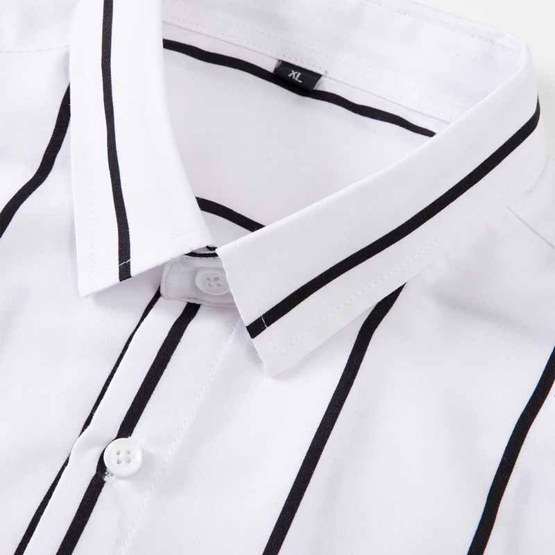 Men's Striped Dress Shirt Long - Men'S Fashion Formal incelemesi ve fiyatı