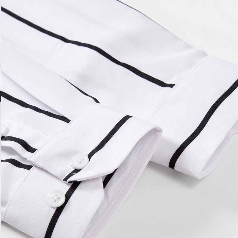 Men's Striped Dress Shirt Long - Men'S Fashion Formal incelemesi ve fiyatı