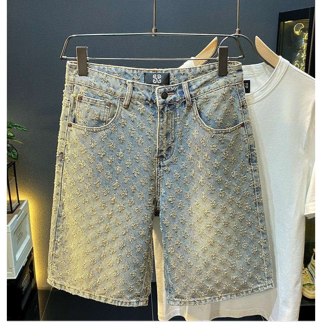 Summer High Street Denim Short - Men'S Fashion Loose Pants incelemesi ve fiyatı