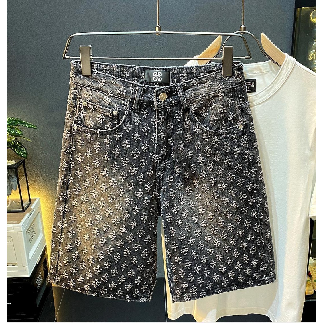 Summer High Street Denim Short - Men'S Fashion Loose Pants incelemesi ve fiyatı