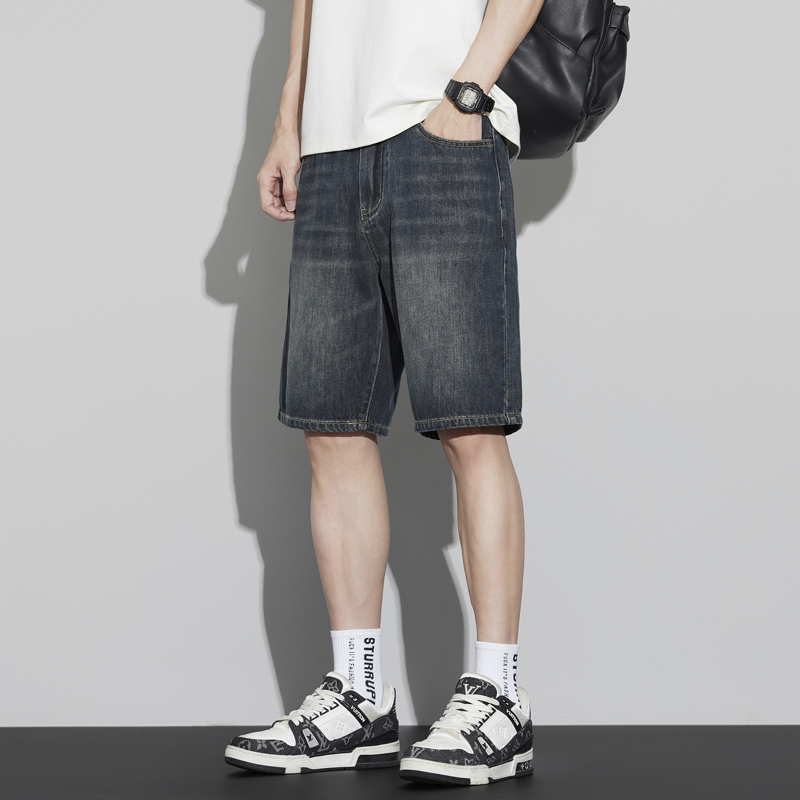 Men's Vintage Denim Shorts Sum - Men'S Fashion Loose Pants incelemesi ve fiyatı