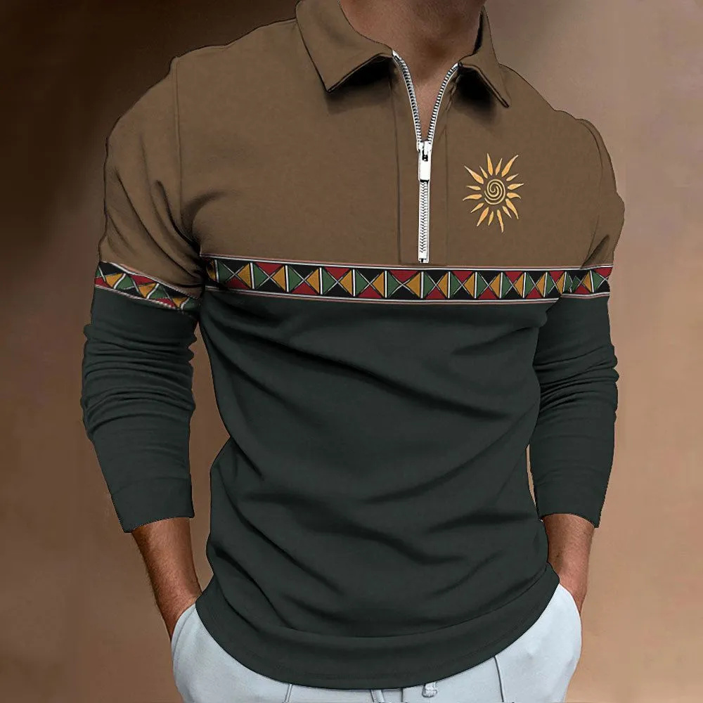 Mens Polo Shirts Retro Color B - Men'S Fashion Golf Clothing incelemesi ve fiyatı