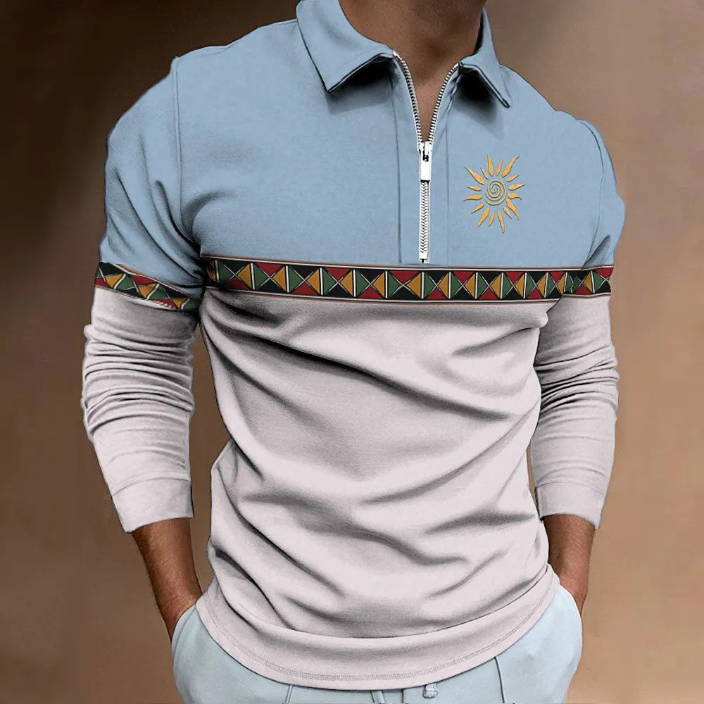 Mens Polo Shirts Retro Color B - Men'S Fashion Golf Clothing incelemesi ve fiyatı