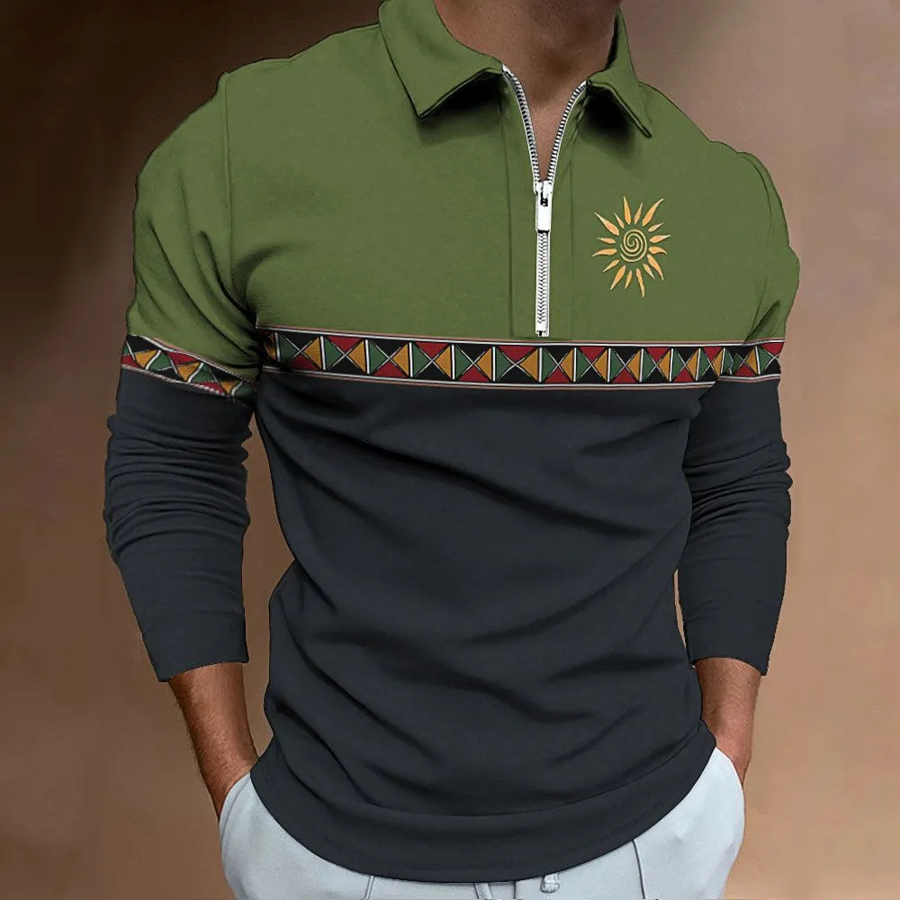 Mens Polo Shirts Retro Color B - Men'S Fashion Golf Clothing incelemesi ve fiyatı