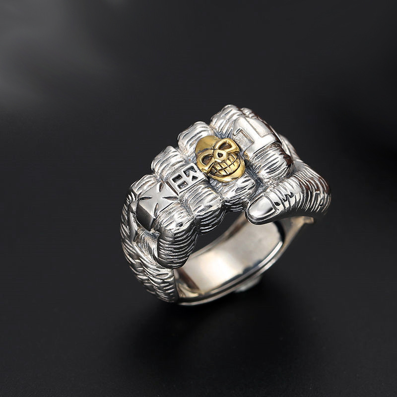 Silver Plated Skull Ring for M - Mens Fashion Style Images incelemesi ve fiyatı