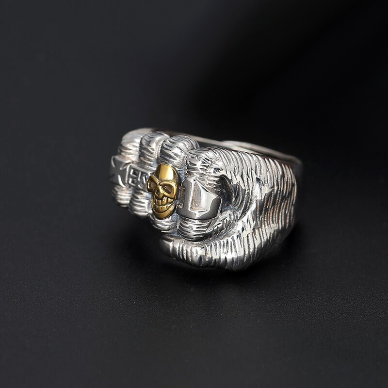 Silver Plated Skull Ring for M - Mens Fashion Style Images incelemesi ve fiyatı