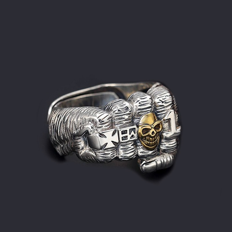 Silver Plated Skull Ring for M - Mens Fashion Style Images incelemesi ve fiyatı
